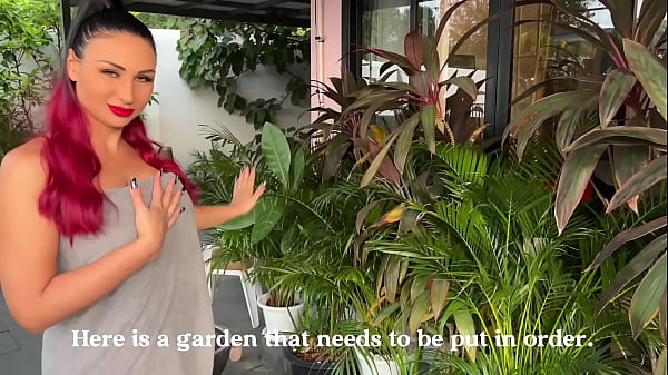 The Gardener Was Staring… So She Let Him Use Her Like a Fucktoy