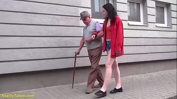 Horny Grandpa Enjoys a Wild Ride with Cute Young Hairy Bush Teen