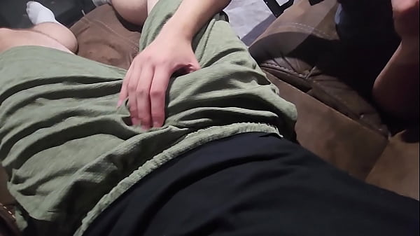 Teen MILF Amateur Rubs Cock Horny