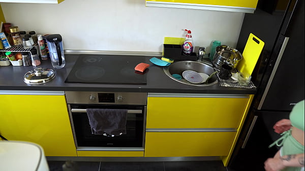 Messy Kitchen? Maid Gets Punished with My Hard Dick