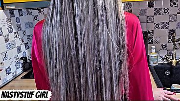 An obedient wife is ready for anal sex in the kitchen without any discussion