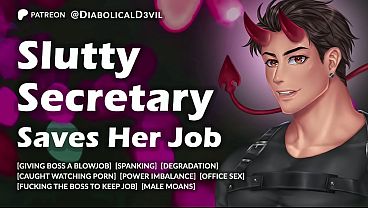My Secretary Missed a Work Assignment, Now She Has to Make it Right Inside Her Boss’ Office, On Her Knees || Male Dirty Talk and Moaning || Audio Roleplay for Women