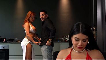 Muscular man fucks his wife’s best friend without her noticing, and everything goes wrong!