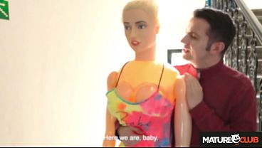 MatureClub – Busty German Teacher Kathy Deep Catches her Student Sam Bourne with a Sex Doll